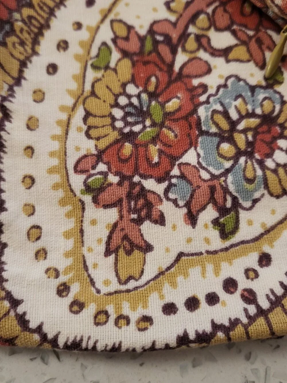 Pottery Barn Pillow Cover Set of 2 Paisley Cotton Linen 20